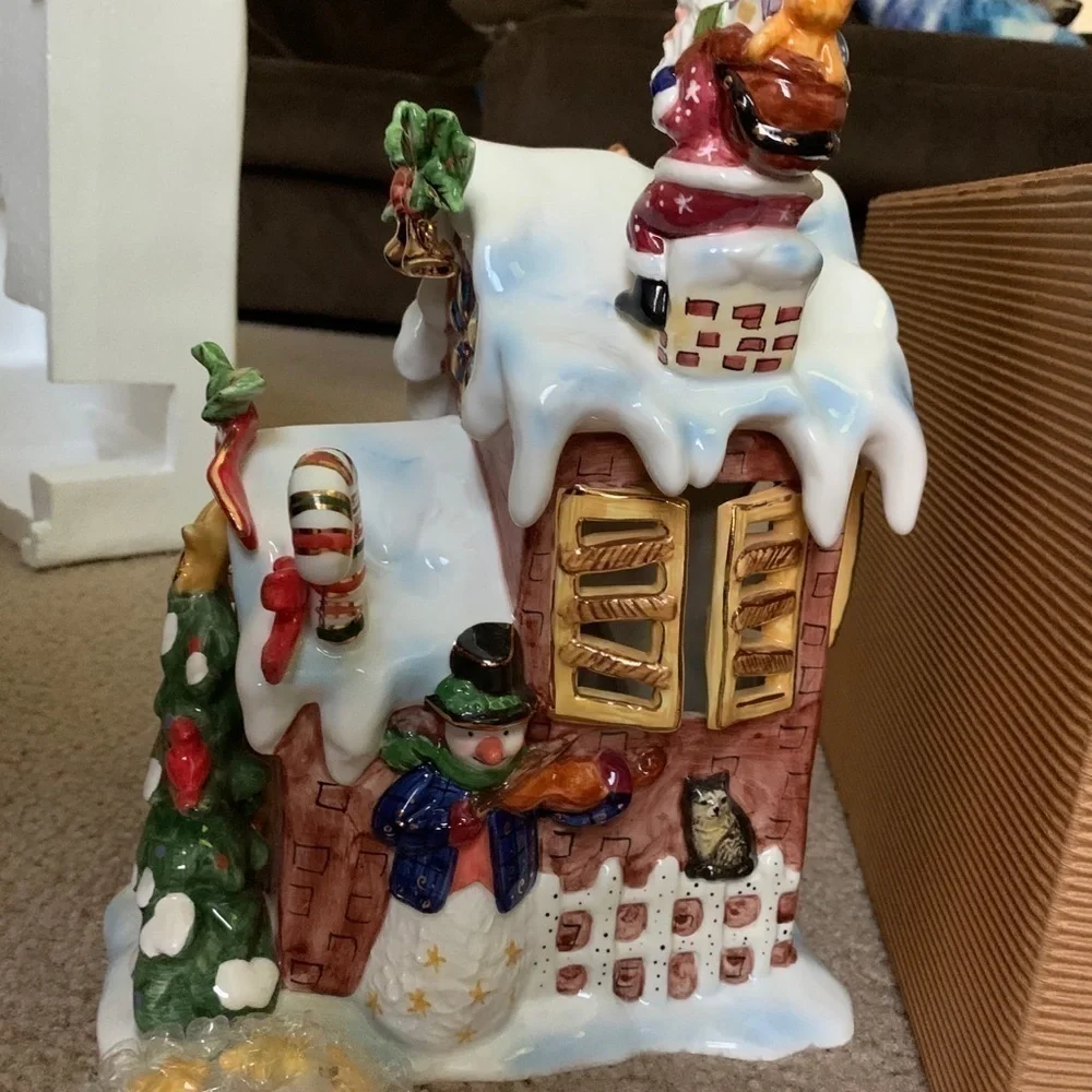 Cgrandeur Noel 2002 ceramic house
